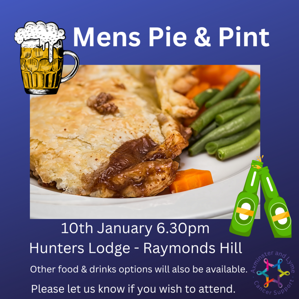 Men Only Pie & Pint - Hunters Lodge Raymonds Hill - 10th January 2023