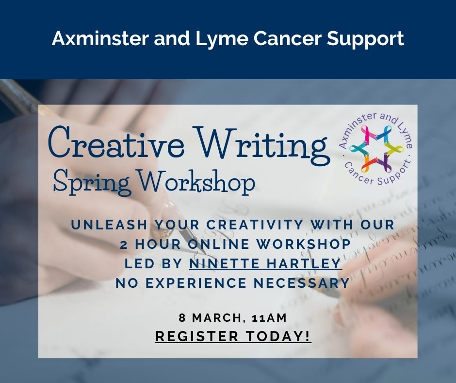 Creative Writing - One off workshops - with Ninette Hartley - 8th March 2023
