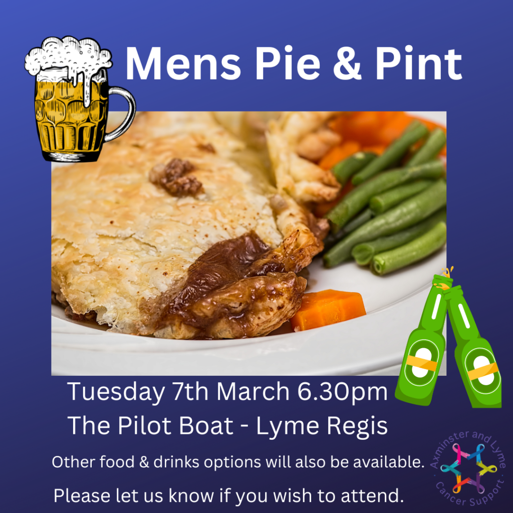 Men Only Pie & Pint - The Pilot Boat Lyme Regis - 7th March 2023