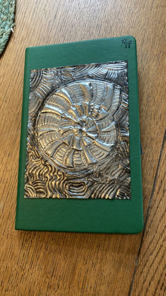 Metal Embossing a Notebook Workshop 29th March 2023