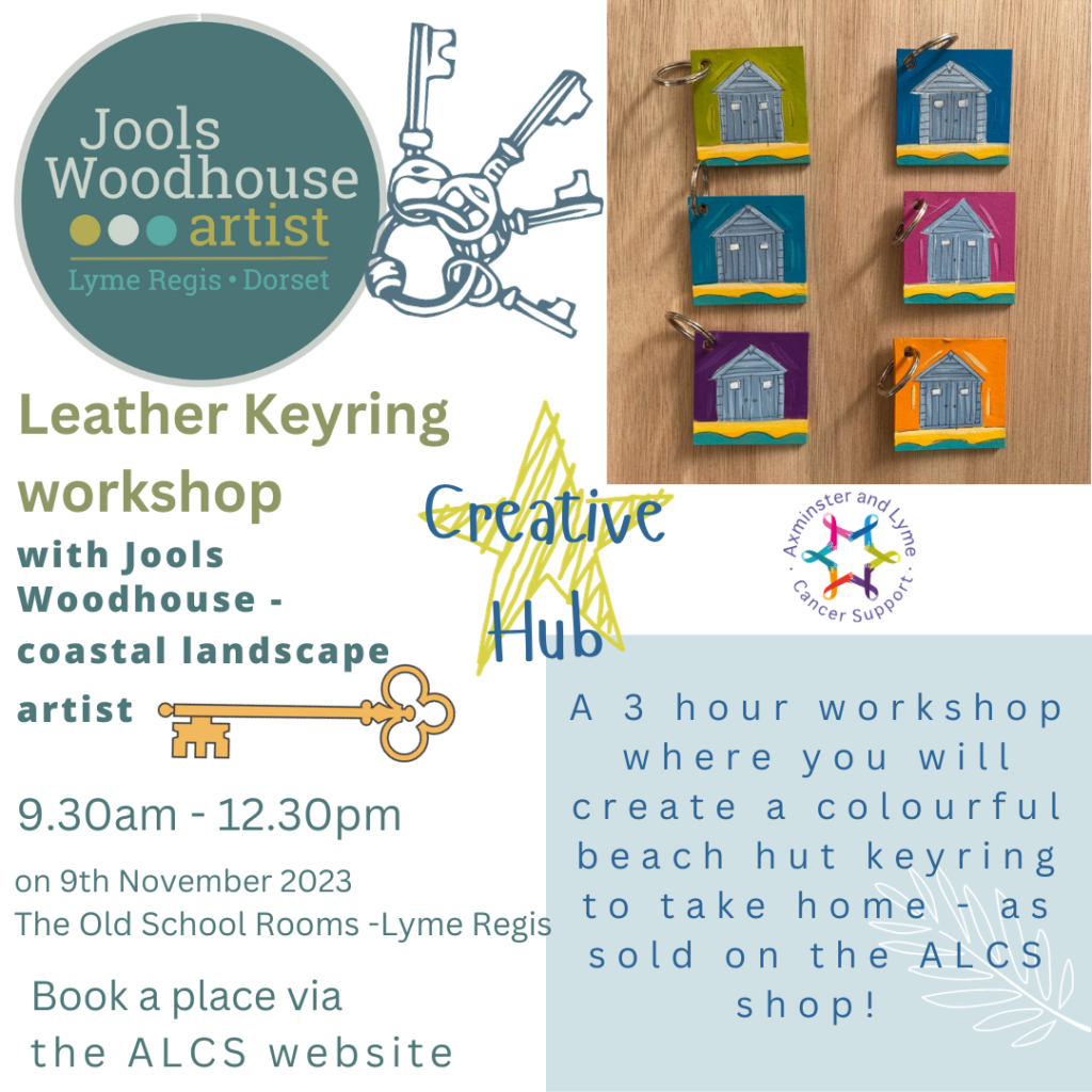 Create a Hand Painted Leather Keyring - with Jools Woodhouse  - October/November 2023
