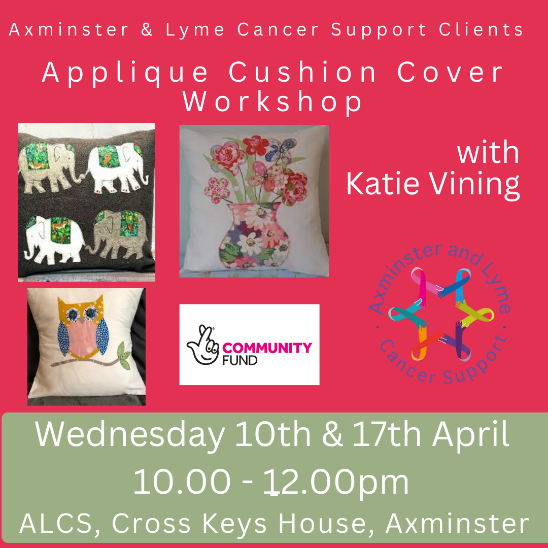 Applique Cushion cover workshop with Katie Vining