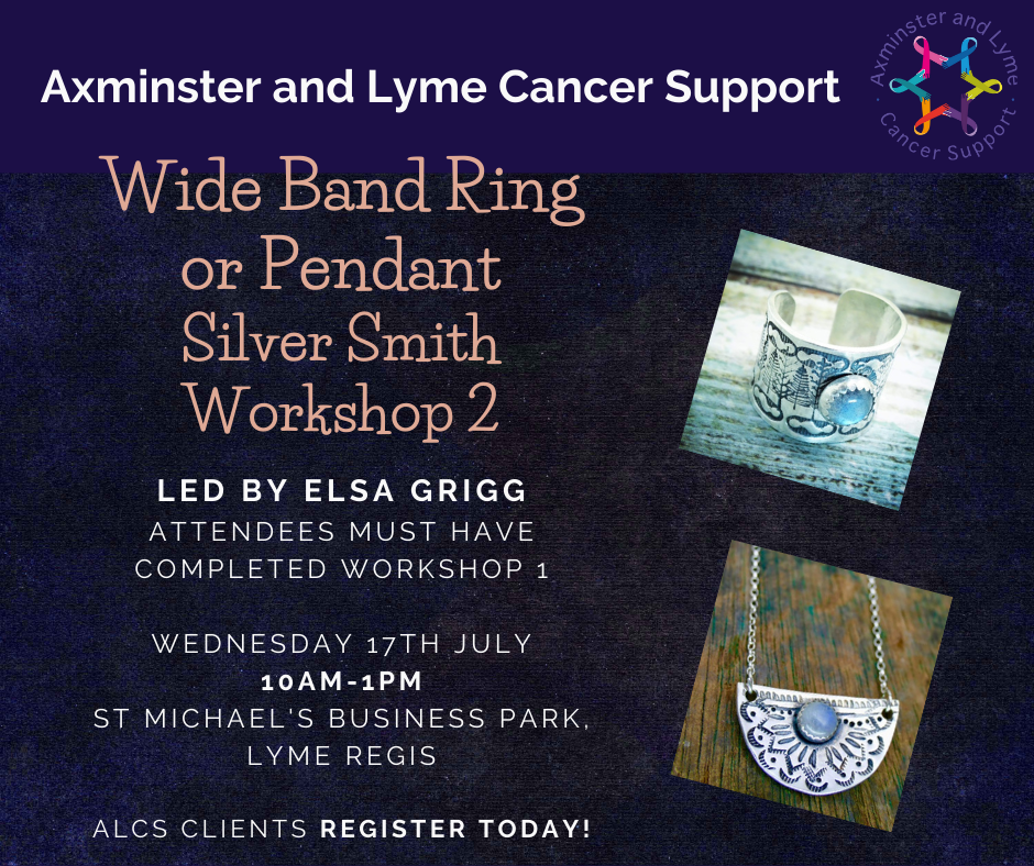 Wide Ring or Pendant Silver Smith Workshop 2  – 17th July